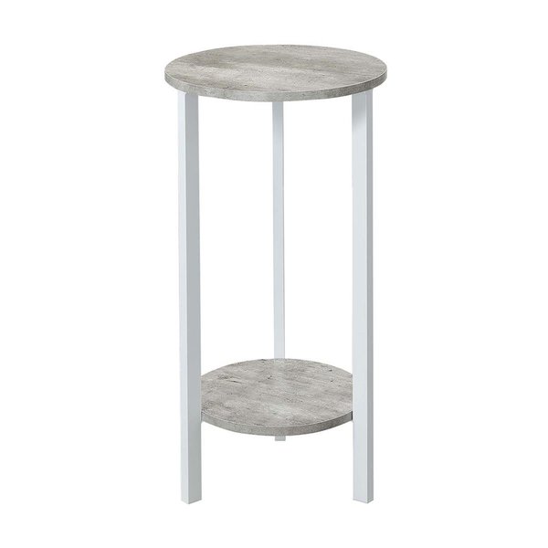 Pipers Pit Graystone 31 in. Plant Stand, Faux Birch & White - 31.5 x 15 x 15 in. PI2539967